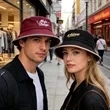 Brushed Cotton Bucket Hat With Bound Brim Design | https://www.bestnamebadges.com