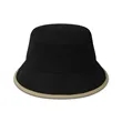 Brushed Cotton Bucket Hat With Bound Brim Design | https://www.bestnamebadges.com