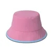 Brushed Cotton Bucket Hat With Bound Brim Design | https://www.bestnamebadges.com