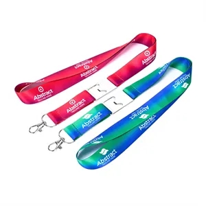 1" Custom Full Color Sublimated Lanyard With Bottle Opener