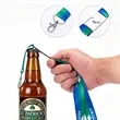 1" Custom Full Color Sublimated Lanyard With Bottle Opener | https://www.bestnamebadges.com