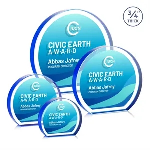 Maren Hemisphere VividPrint™ Double Sided Award - Blue