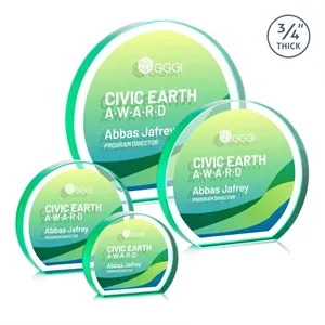 Maren Hemisphere VividPrint™ Double Sided Award - Emerald