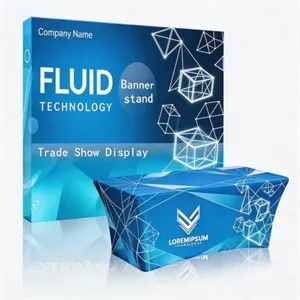 10ft Straight Tension Fabric Trade Show Pop Up Display Booth