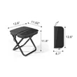 Portable Foldable Mini Camping Stool With Crossbody Strap | https://www.bestnamebadges.com
