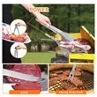Stainless Steel Camping Bbq Tool Set With Storage Bag | https://www.bestnamebadges.com