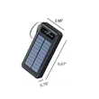 10000mah Portable Solar Power Bank With Built-In Cables | https://www.bestnamebadges.com