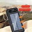 10000mah Portable Solar Power Bank With Built-In Cables | https://www.bestnamebadges.com