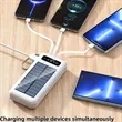 10000mah Portable Solar Power Bank With Built-In Cables | https://www.bestnamebadges.com
