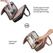 Large-Capacity Hanging Travel Makeup Organizer With Hook | https://www.bestnamebadges.com