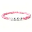 Custom Logo English Name Beaded Bracelets | https://www.bestnamebadges.com
