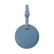 Round PU Leather Luggage Tag W/ Privacy Cover | https://www.bestnamebadges.com