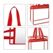 Clear PVC Zippered Stadium Bag W/ Handle | https://www.bestnamebadges.com