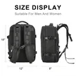 Large Flight Approved Carry On Travel Backpack | https://www.bestnamebadges.com