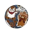 3" Custom Full Color Round Tinplate Button Badge Pin | https://www.bestnamebadges.com