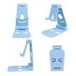 Plastic Adjustable Folding Phone Stand For Desk | https://www.bestnamebadges.com