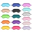Soft Satin Sleep Eye Mask W/ Elastic Strap | https://www.bestnamebadges.com