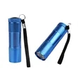9 LED Mini Aluminum Flashlight W/ Lanyard | https://www.bestnamebadges.com