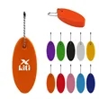 Oval Soft Floating Keychain Key Tag | https://www.bestnamebadges.com