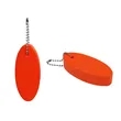 Oval Soft Floating Keychain Key Tag | https://www.bestnamebadges.com