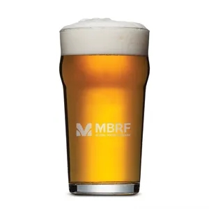 Burckhardt Beer Glass - Deep Etch