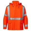 PORTWEST® FLEXARC Polyurethane FR Cotton Hooded Rain Jacket | https://www.bestnamebadges.com