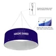 Custom Printed Circular Hanging Banner Display | https://www.bestnamebadges.com
