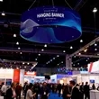 Custom Printed Circular Hanging Banner Display | https://www.bestnamebadges.com