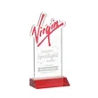 EdgeCraft Rectangle on Mitered - Red (via Air) | https://www.bestnamebadges.com