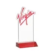 EdgeCraft Rectangle on Mitered - Red (via Air) | https://www.bestnamebadges.com