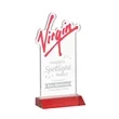 EdgeCraft Rectangle on Mitered - Red (via Air) | https://www.bestnamebadges.com