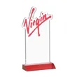 EdgeCraft Rectangle on Mitered - Red (via Air) | https://www.bestnamebadges.com