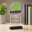EdgeCraft Rectangle on Mitered - Black (via Ocean) | https://www.bestnamebadges.com
