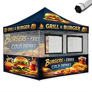 Custom Food Stall Pop Up Canopy Tent Package