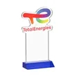 EdgeCraft Rectangle on Mitered - Blue (via Air) | https://www.bestnamebadges.com
