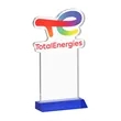 EdgeCraft Rectangle on Mitered - Blue (via Air) | https://www.bestnamebadges.com
