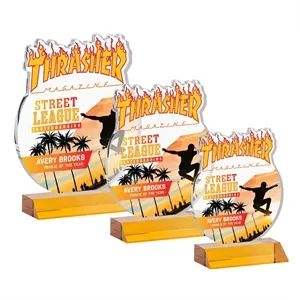 EdgeCraft Round VividPrint™ on Mitered - Amber (via Air)