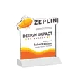 EdgeCraft Square VividPrint™ on Mitered - White (via Air) | https://www.bestnamebadges.com