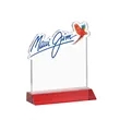 EdgeCraft Square VividPrint™ on Mitered - Red (via Ocean) | https://www.bestnamebadges.com