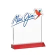 EdgeCraft Square VividPrint™ on Mitered - Red (via Ocean) | https://www.bestnamebadges.com
