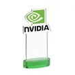EdgeCraft Rectangle VividPrint™ on Alberton - Green (Ocean) | https://www.bestnamebadges.com