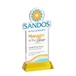 EdgeCraft Rectangle VividPrint™ on Hartford - Gold (Ocean) | https://www.bestnamebadges.com