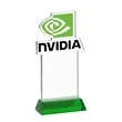 EdgeCraft Rectangle VividPrint™ on Hartford - Green (Ocean) | https://www.bestnamebadges.com