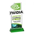 EdgeCraft Rectangle VividPrint™ on Hartford - Green (Ocean) | https://www.bestnamebadges.com
