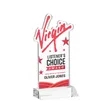 EdgeCraft Rectangle VividPrint™ on Mitered - Clear (Ocean) | https://www.bestnamebadges.com
