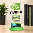 EdgeCraft Rectangle VividPrint™ on Mitered - Green (Ocean) | https://www.bestnamebadges.com