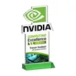EdgeCraft Rectangle VividPrint™ on Mitered - Green (Ocean) | https://www.bestnamebadges.com