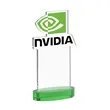 EdgeCraft Rectangle VividPrint™ on Alberton - Green (Air) | https://www.bestnamebadges.com