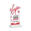 EdgeCraft Rectangle VividPrint™ on Mitered - White (Ocean) | https://www.bestnamebadges.com