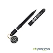 Pokka® Pocket Pen w/Dock & Gold Keyring & Charm | https://www.bestnamebadges.com